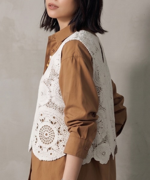 Belta attrice（ベルタアトリーチェ） ベスト ジレ 「秋も活躍！」かぎ