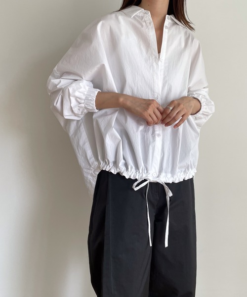 「CANAL JEAN」 「red chop works」長袖ブラウス ONE SIZE ホワイト レディース_画像5