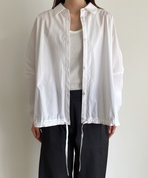 「CANAL JEAN」 「red chop works」長袖ブラウス ONE SIZE ホワイト レディース_画像7