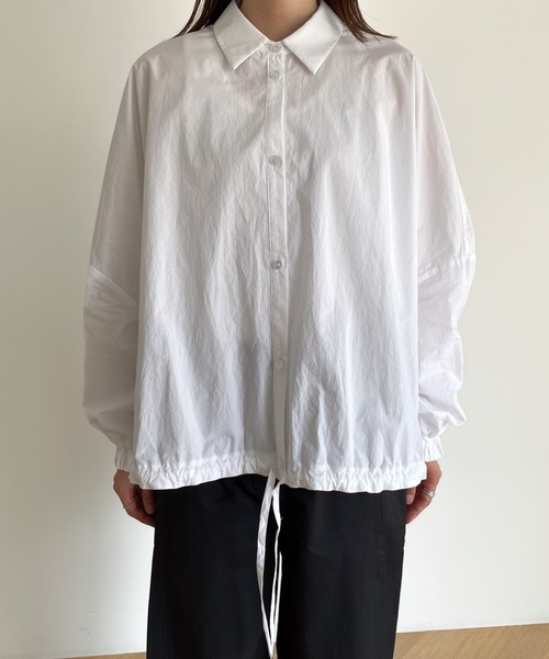 「CANAL JEAN」 「red chop works」長袖ブラウス ONE SIZE ホワイト レディース_画像8