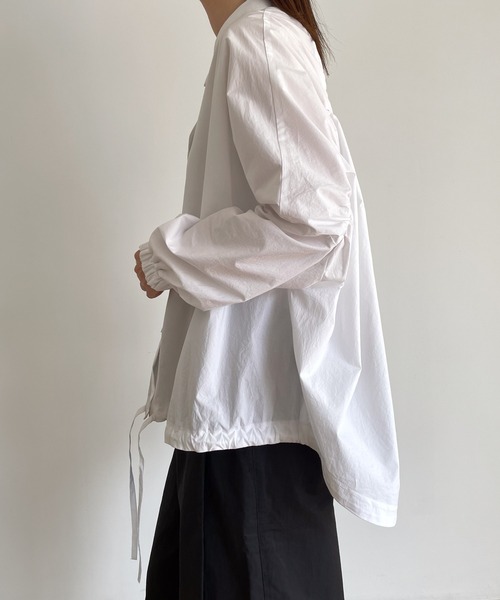 「CANAL JEAN」 「red chop works」長袖ブラウス ONE SIZE ホワイト レディース_画像9