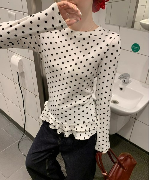 ドット柄長袖トップス レディース : ZOZOTOWN Yahoo!店 - 通販 - Yahoo