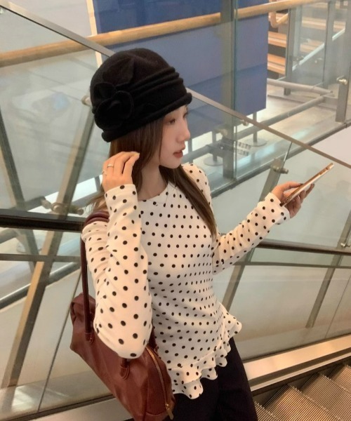 ドット柄長袖トップス レディース : ZOZOTOWN Yahoo!店 - 通販 - Yahoo