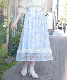 axes femme（アクシーズ ファム） スカート レース×ブーケスカート