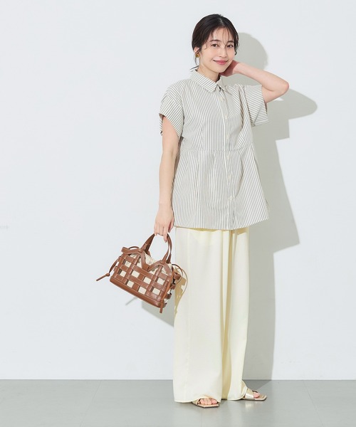 パンツ kako coca（コカ） ワイドパンツ パンツ サテンイージーパンツ レディース