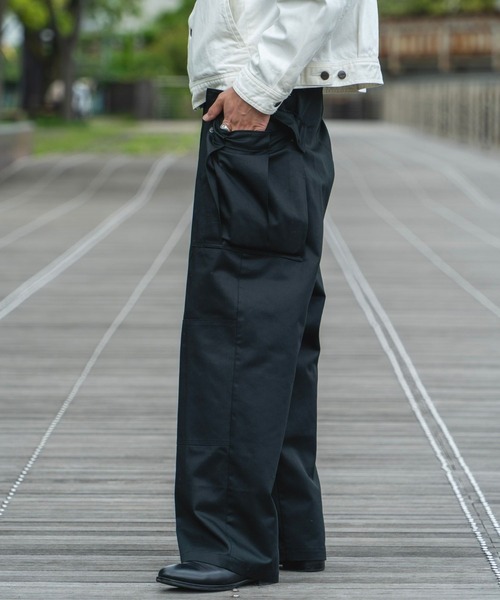 「FCTY.」 カーゴパンツ LARGE アイボリー メンズ_画像4