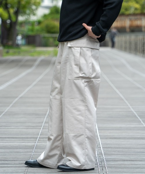 「FCTY.」 カーゴパンツ LARGE アイボリー メンズ_画像7