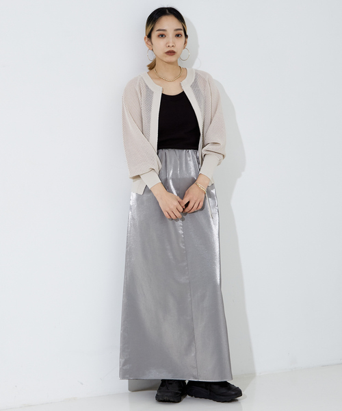 「NOMINE」 ロングスカート S ブラック レディース_画像2