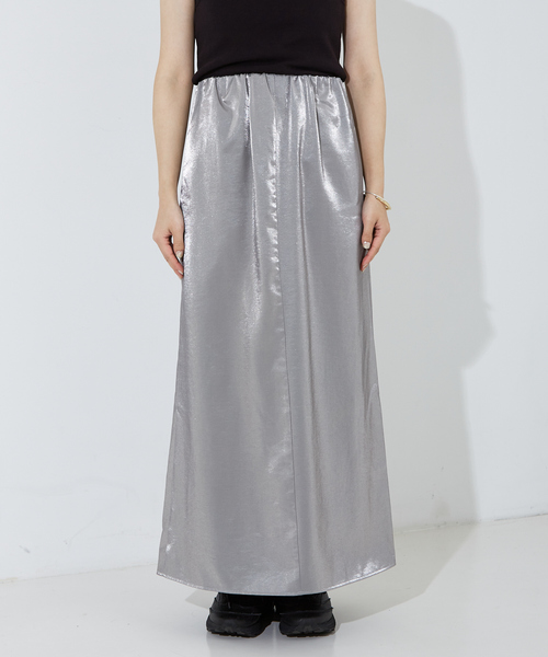 「NOMINE」 ロングスカート S ブラック レディース_画像3