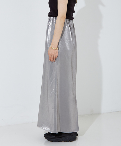 「NOMINE」 ロングスカート S ブラック レディース_画像4