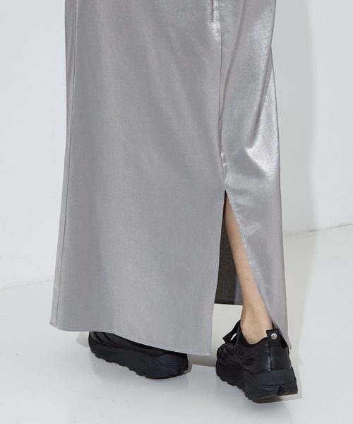 「NOMINE」 ロングスカート S ブラック レディース_画像6