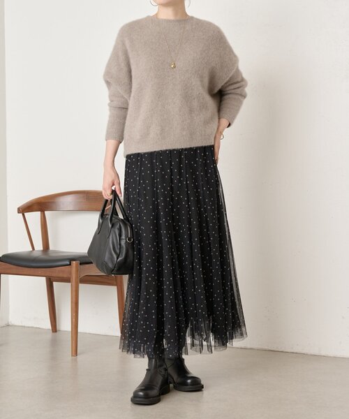 BEARDSLEY(ビアズリー) ロング スカート ドットチュールロング BEARDSLEY(ビアズリー) ロング スカート ドットチュールロング