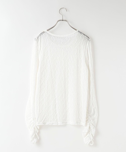 LOWRYS FARM（ローリーズファーム） tシャツ クシュクシュレースプル 
