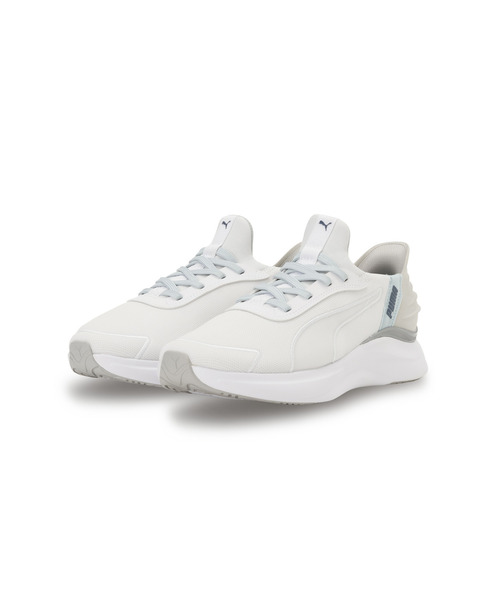 「PUMA」 ローカットスニーカー 23.5cm ブラック×ゴールド レディース_画像2