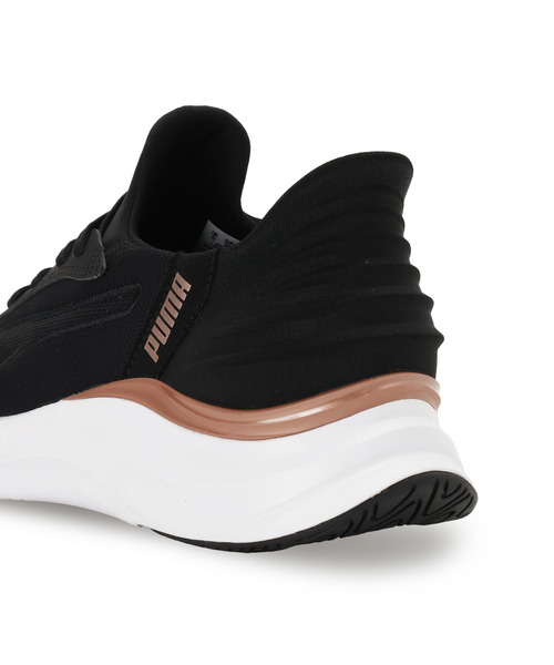 「PUMA」 ローカットスニーカー 23.5cm ブラック×ゴールド レディース_画像8
