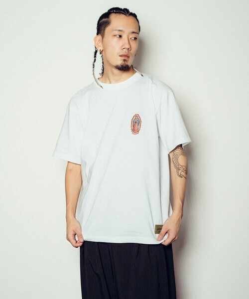 「Subciety」 半袖Tシャツ LARGE ホワイト メンズ_画像4