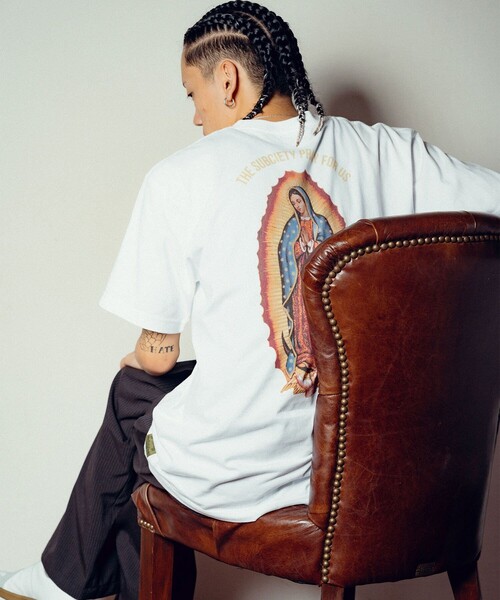 「Subciety」 半袖Tシャツ LARGE ホワイト メンズ_画像8