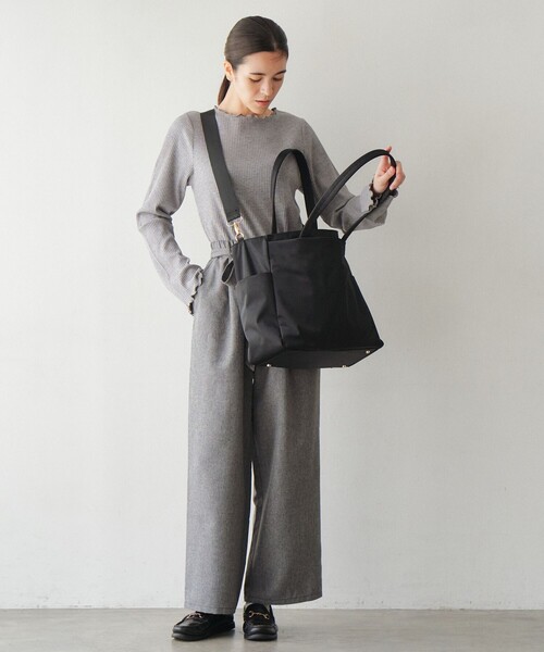 「Afternoon Tea」 トートバッグ ONE SIZE ブラック レディース_画像4