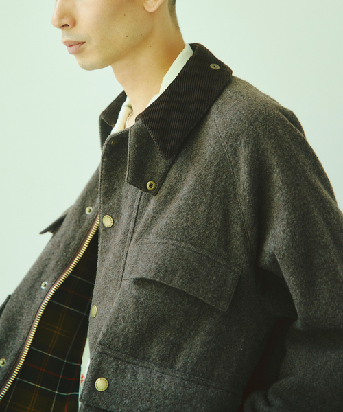 Barbour（バブアー） コート ジャケット 別注 ウール クロップド