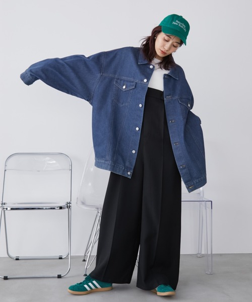 「Auntie Rosa Holiday」 デニムジャケット FREE ブルー レディース_画像6
