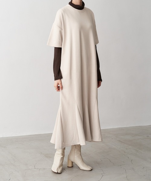 ワンピース マーメイドラインビックシルエットスウェット半袖ロングワンピース Zozotown Paypayモール店 通販 Paypayモール