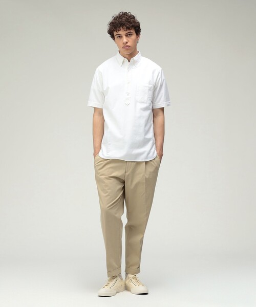 BEAMS+（ビームスプラス） スラックス 1 Pleat Travel Comfort Cloth