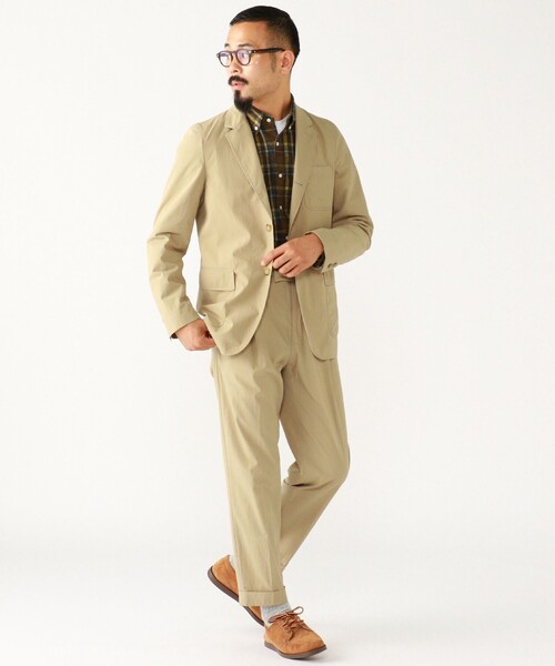 BEAMS+（ビームスプラス） スラックス 1 Pleat Travel Comfort Cloth
