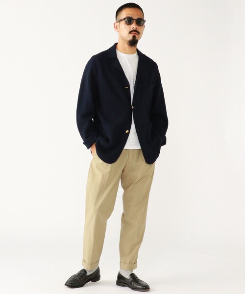 BEAMS+（ビームスプラス） スラックス 1 Pleat Travel Comfort Cloth