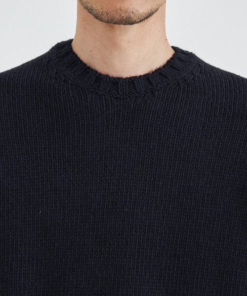 ニット 「THE TOKYO/ザトウキョウ」Wool Middle Gauge C/N Knit PO