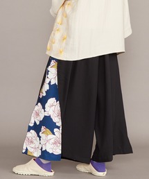 春ざれ八掛ワイドパンツ カヤ パンツ 「カヤ」春ざれ八掛ワイドパンツ レディース