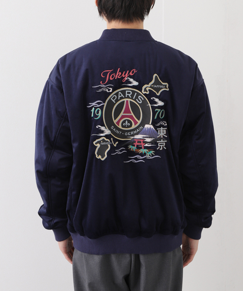 スタジャン　PARIS SAINT-GERMAIN ジャケット ブルゾン 「Paris Saint-Germain」TOKYO スカジャン