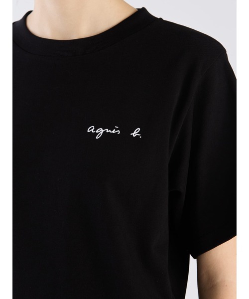 agnes b.（アニエスベー） tシャツ 半袖 ミニロゴ コットン 半袖 T