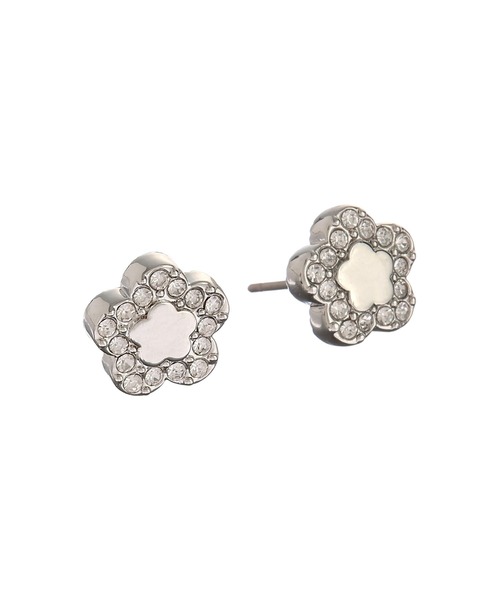 2-5日着 MARY QUANT デイジーインフレーム ビジュー ピアス MARY QUANT】ラメエポビジューデイジー ピアス (MARY QUANT