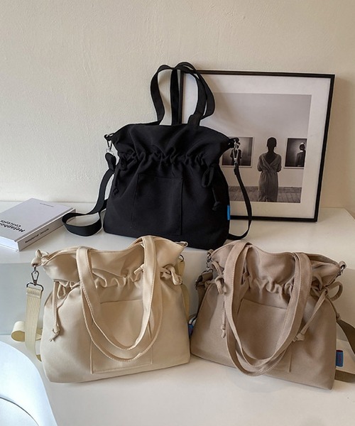 Mignonjour トートバッグ Mignonjour/巾着トートバッグ M2225