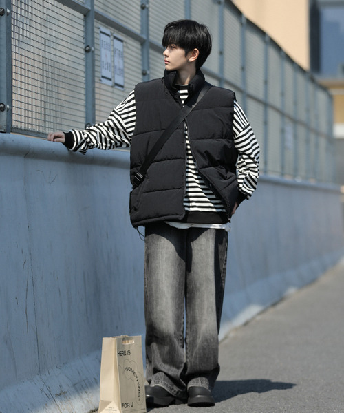  JEANS ロゴ ダウンベスト NEOS（KOKUYO） ダウンベスト ベスト 「neos -addictive design