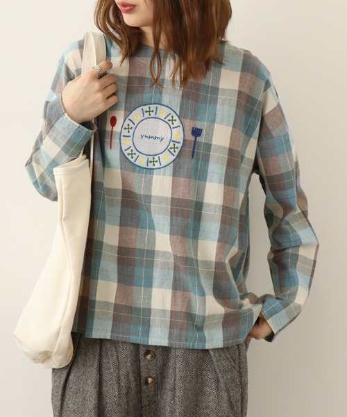 ブラウス シャツ EMAGO ランチ刺繍ブラウス レディース Emago ブラウス シャツ EMAGO ランチ刺繍ブラウス レディース