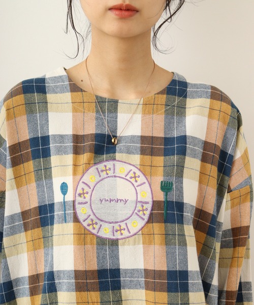 ブラウス シャツ EMAGO ランチ刺繍ブラウス レディース Emago ブラウス シャツ EMAGO ランチ刺繍ブラウス レディース