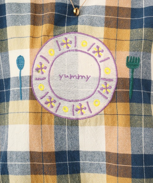 Emago ブラウス シャツ EMAGO ランチ刺繍ブラウス レディース