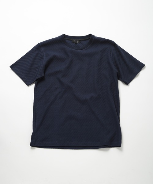 リンクスジャカードシルケットカットソー MEN'S BIGI tシャツ リンクスジャカードシルケットカットソー