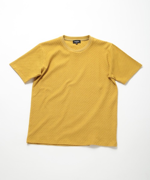 MEN'S BIGI tシャツ リンクスジャカードシルケットカットソー