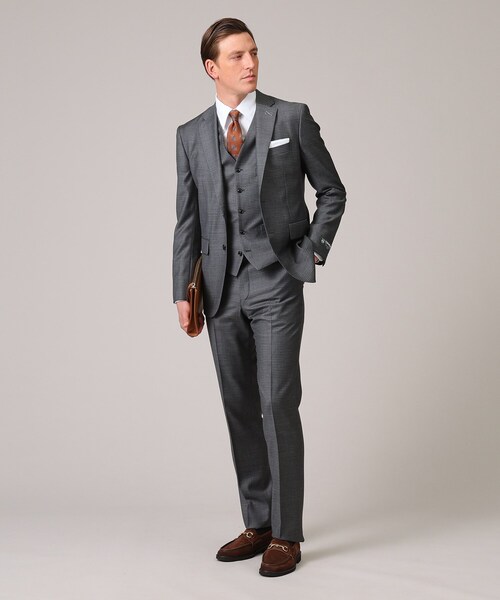 ✨未使用✨タケオキクチ セットアップ スーツ チェック DORMEUIL 総裏 BR93199A0365_m2_c101.jpg
