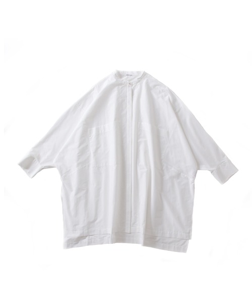 ブラウス シャツ stand collar over size blouse(スタンドカラーオーバーサイズブラウス) レディース