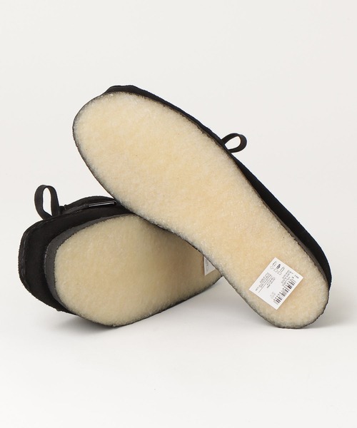 Clarks（クラークス） デッキシューズ モカシン WALLABEE BLACK SUEDE