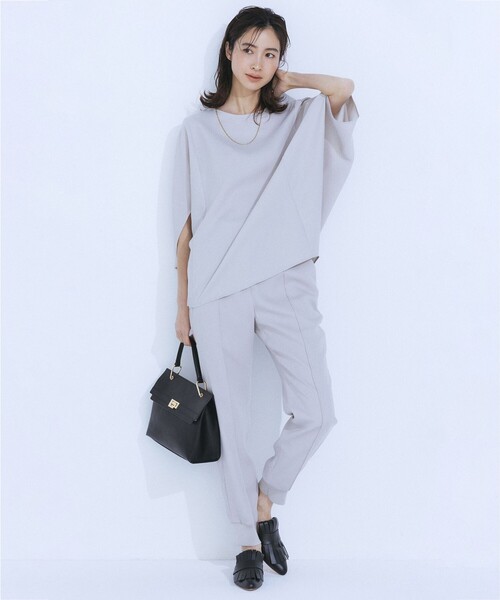 ICB ブラウス シャツ FluidBackSatin ドルマンスリーブブラウス
