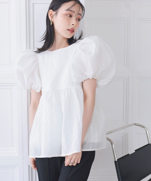 DONOBAN（ドノバン） tシャツ フラワーバルーンスリープTOPS 