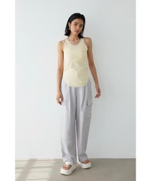 (新作)ALEXIA STAM イージーカーゴパンツ/ホワイト/Mサイズ ALEXIA STAM カーゴパンツ Easy Cargo Pants /麻リネンイージー