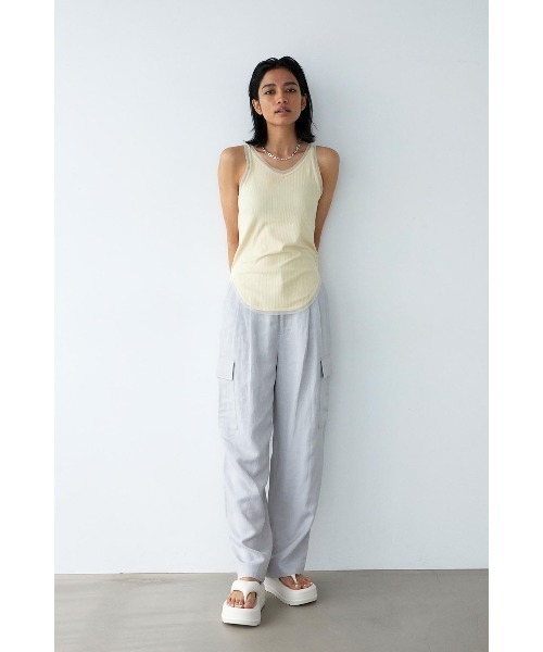 ALEXIA STAM カーゴパンツ Easy Cargo Pants /麻リネンイージー