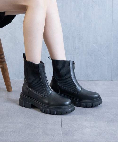 くみっきぃー　　SLOBE IENA トラック　ソールブーツ SLOBE IENA（スローブイエナ）の「SLOBE トラックソールブーツ