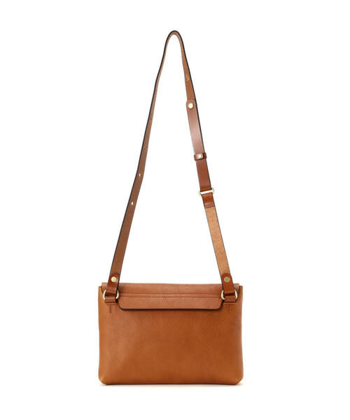美品 SLOW スロウ ハンドアンドラフ ショルダーバッグ 本革 キャメル SLOW ショルダーバッグ SLOW(スロウ)cb-narrow flap shoulder- 858S42P