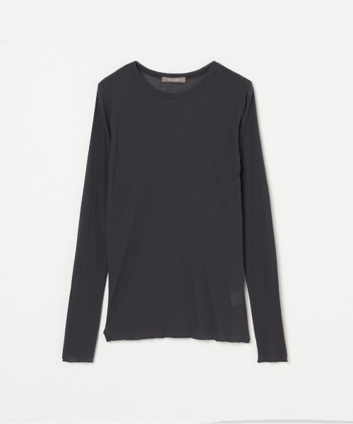 tシャツ 「smooth skin series」SHEER RIB JERSEY TURTLE レディース HELIOPOLE tシャツ 「smooth skin series」SHEER RIB JERSEY